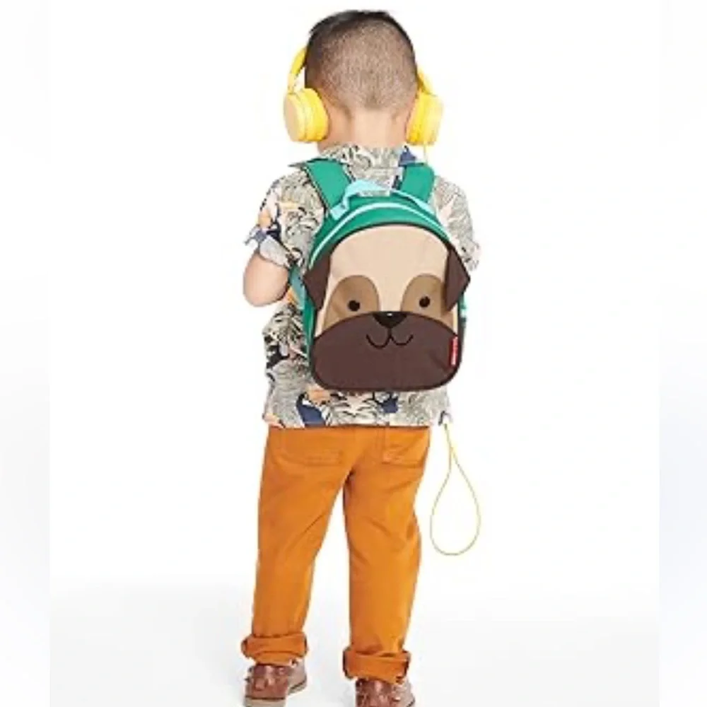 Skip Hop Zoo Preston Pug Mini Backpack w Detachable Tether Preschool
